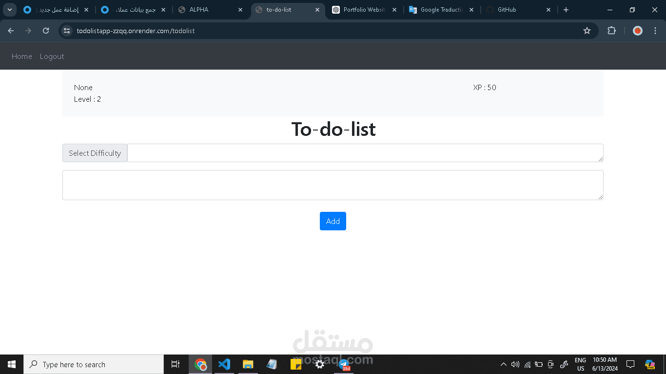 todolist web app