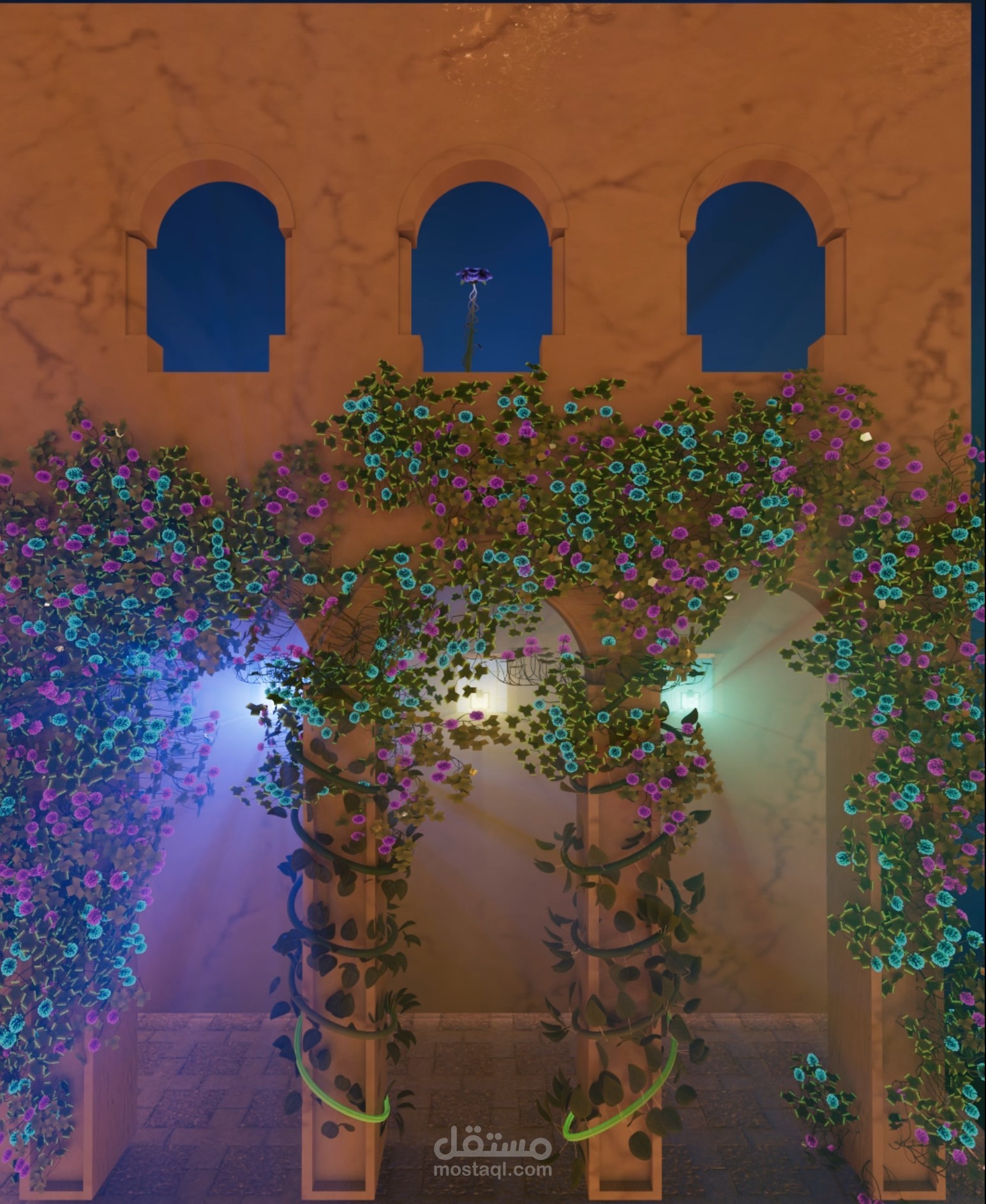 Projection Mapping on a building