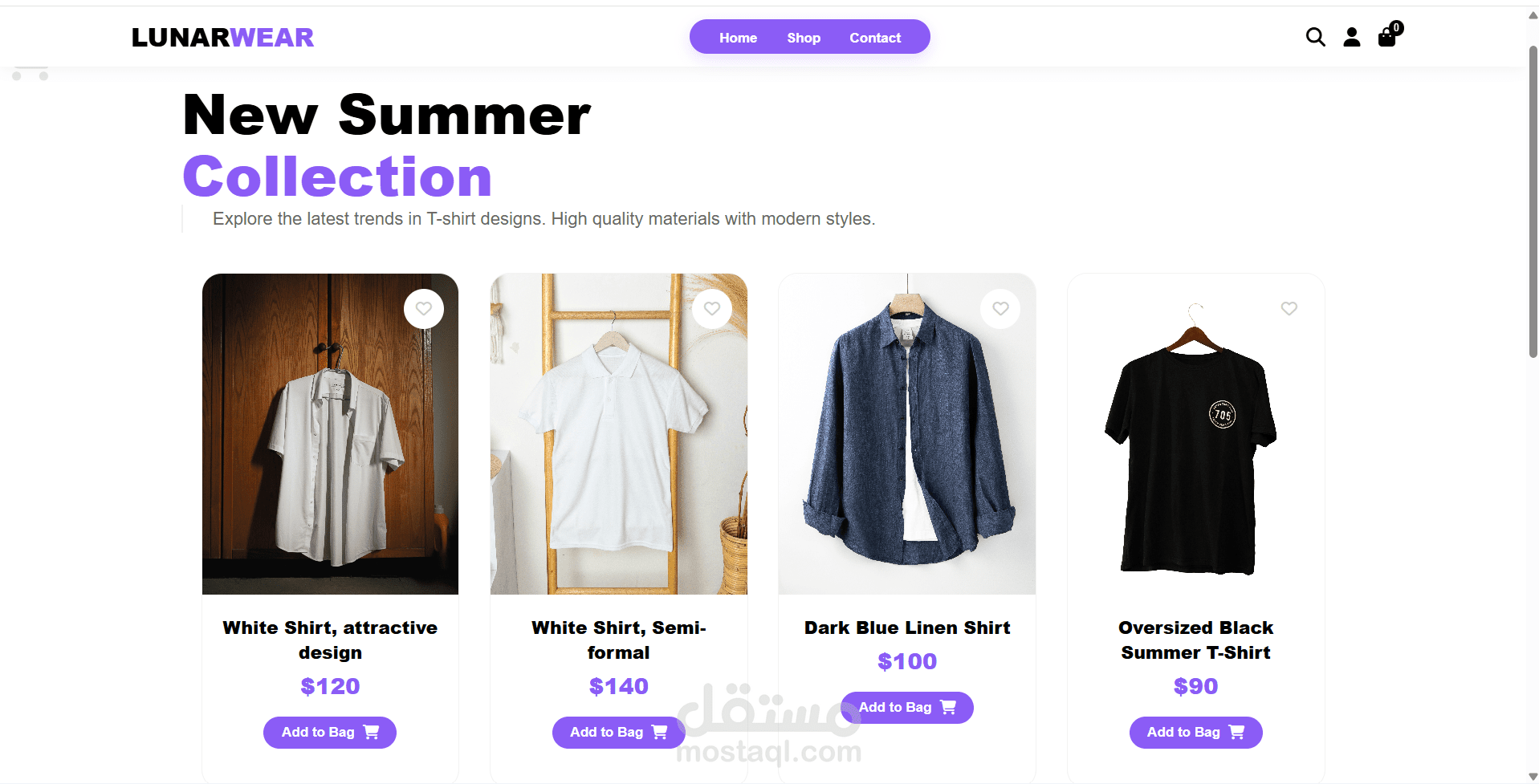 Modern Fashion E-Commerce Website Design | HTML CSS JavaScript Project | Responsive UI