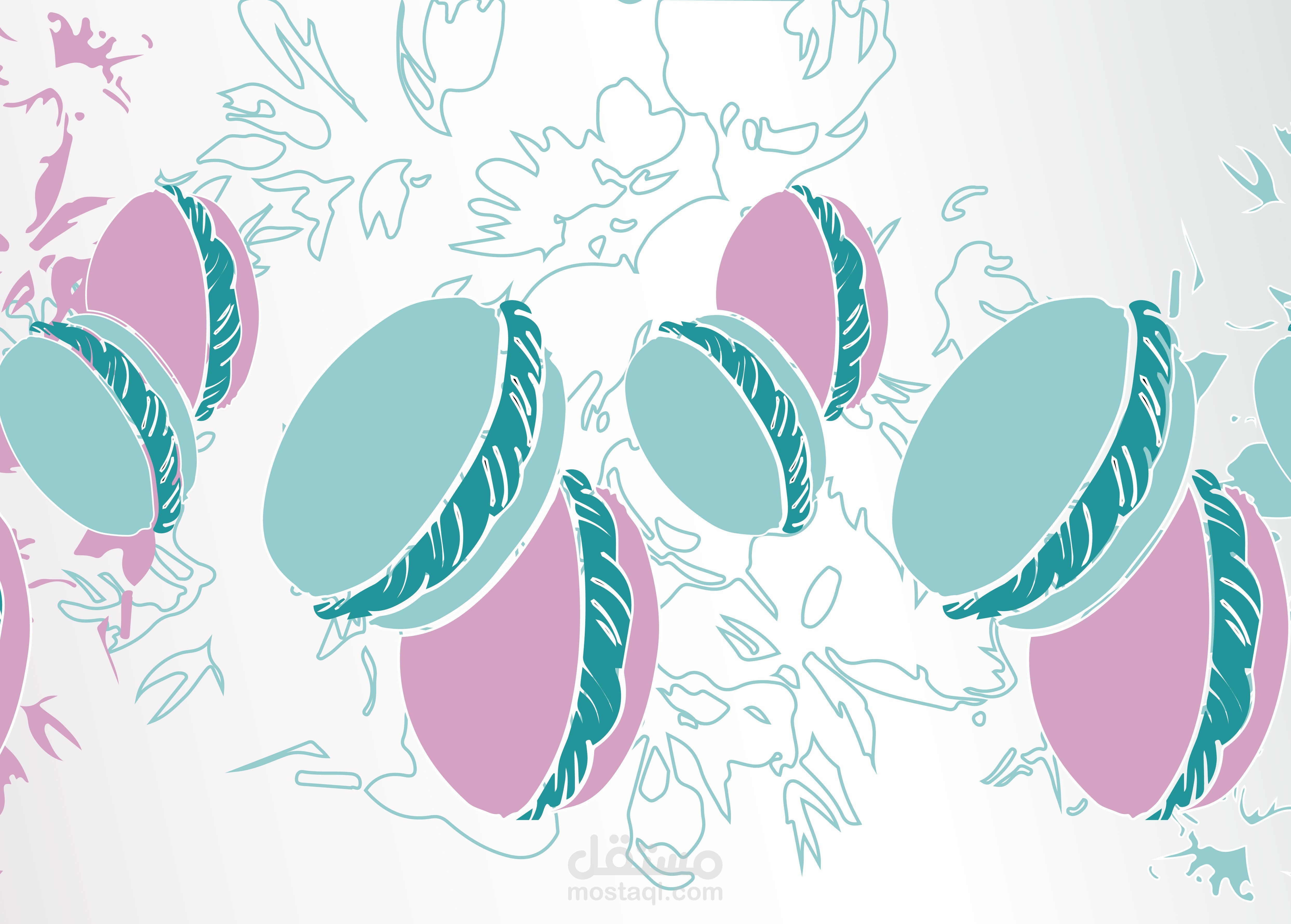 تصميم لعلبة ماكرون