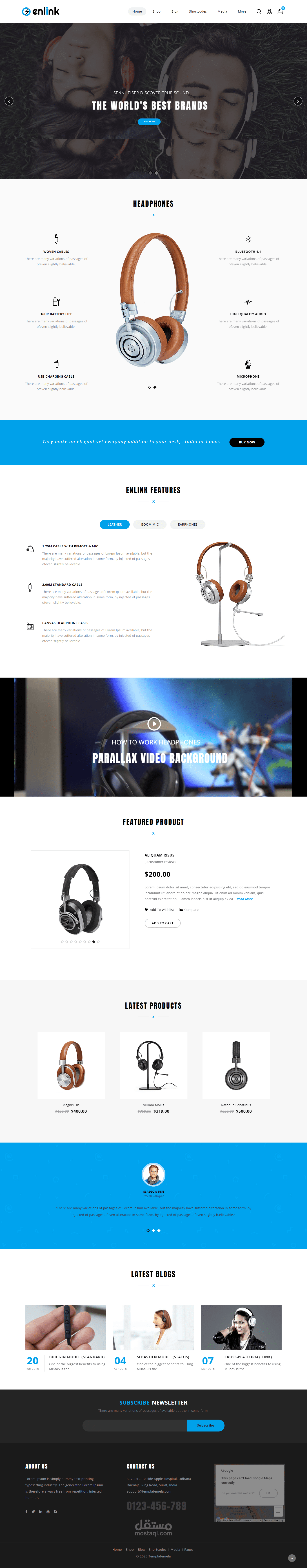 متجر لبيع سماعات الاذن "HeadPhones"