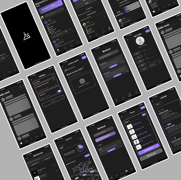 تطوير نظام تطبيقات رياضية متكاملة للمستخدمين والمدربين – Level Up