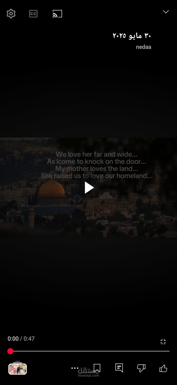 إنتاج فيديو عن الفضية الفلسطينية