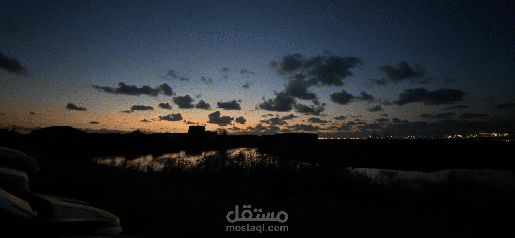 صور السماء وعظمه الله في ابداعها من امام المنزل