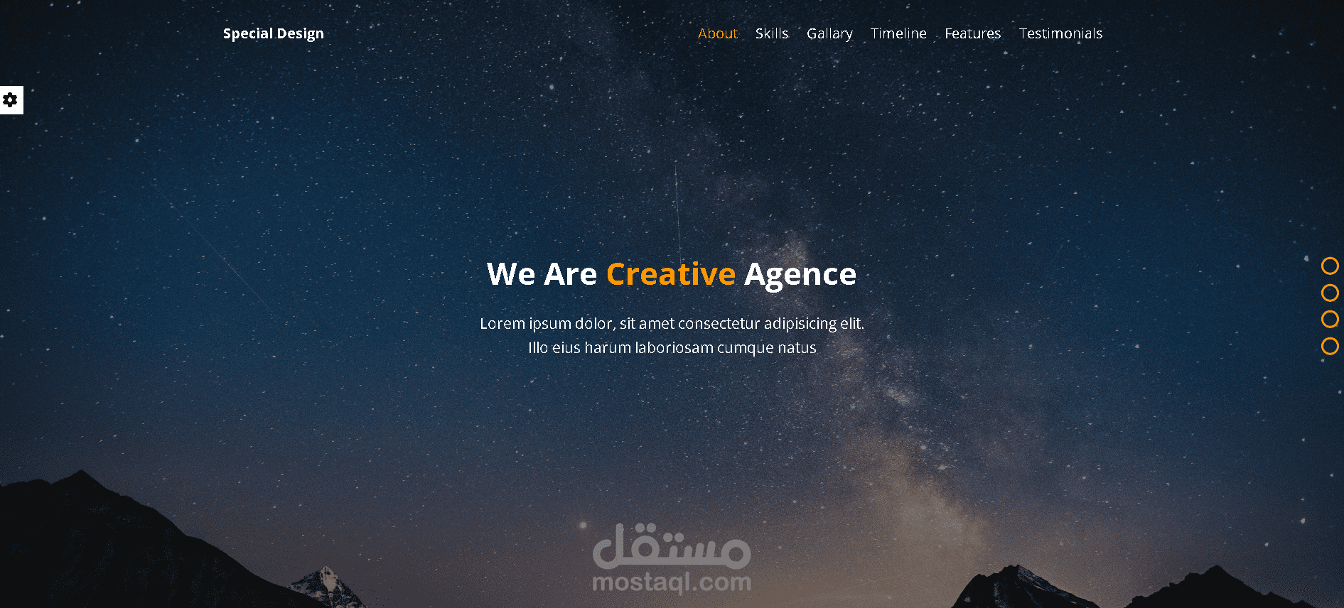 موقع وكالة التصميم الإبداعي - Special Design