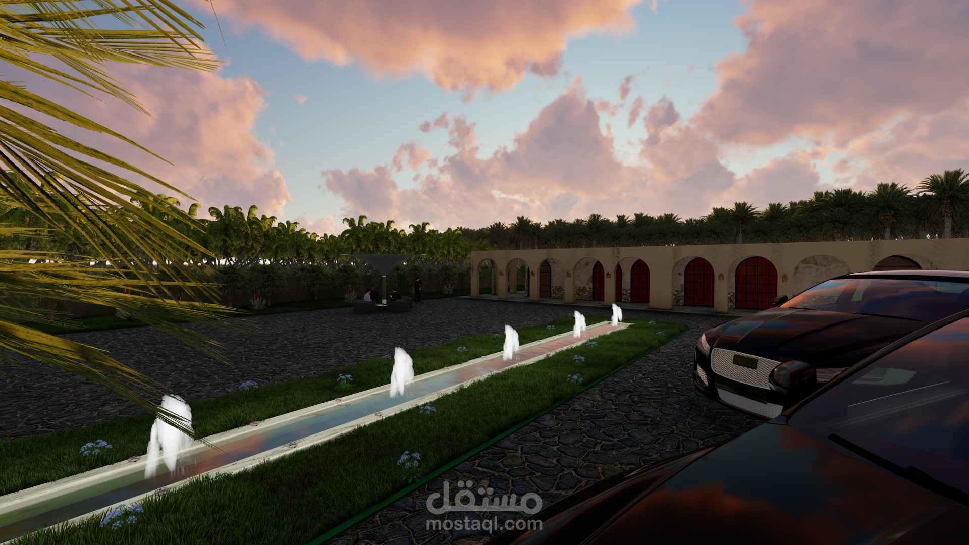 رندرة استراحة