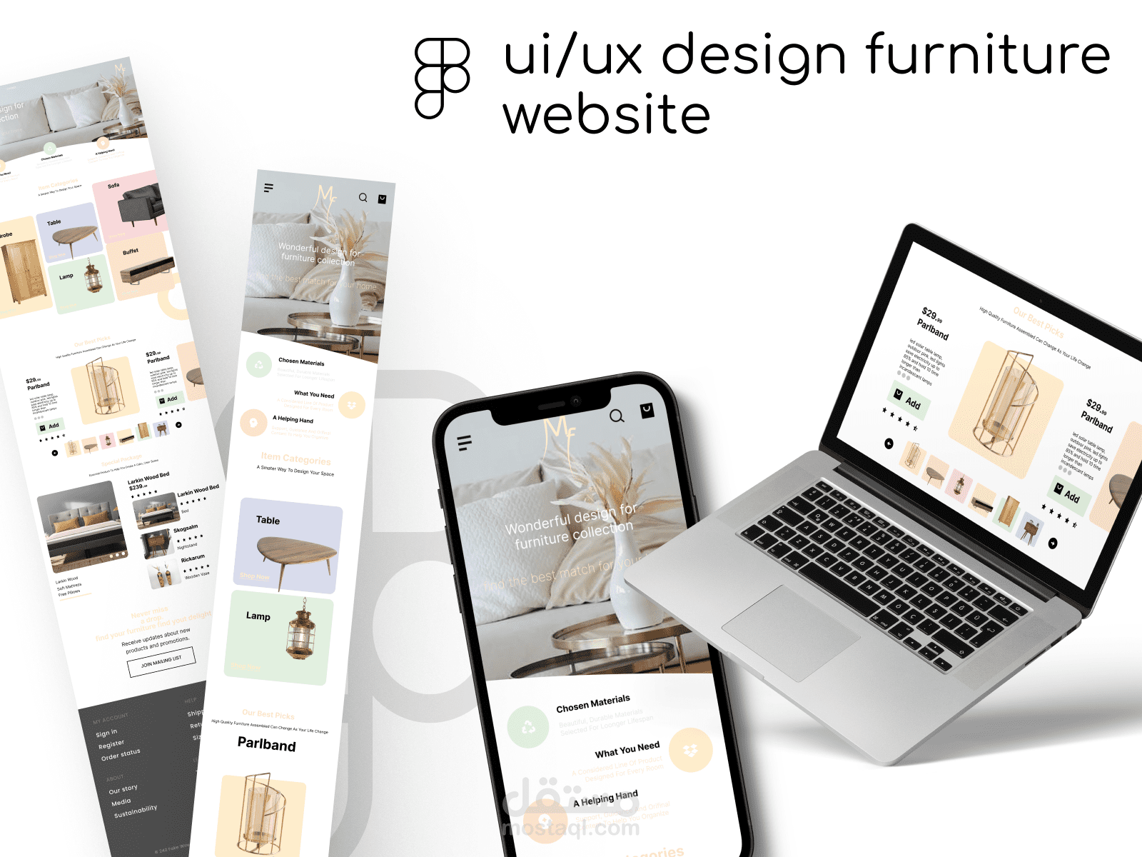 furniture mobil Application and website