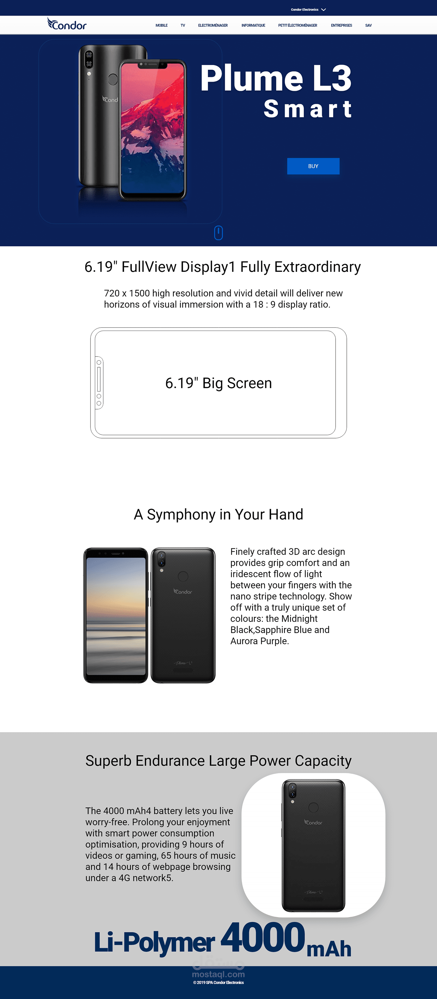 إعادة تصميم لموقع كوندور الجزائري