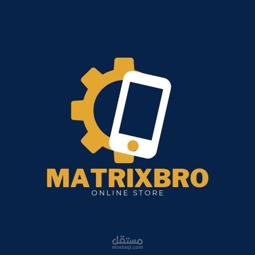 شعار لمتجر بيع وإصلاح الموبايلات