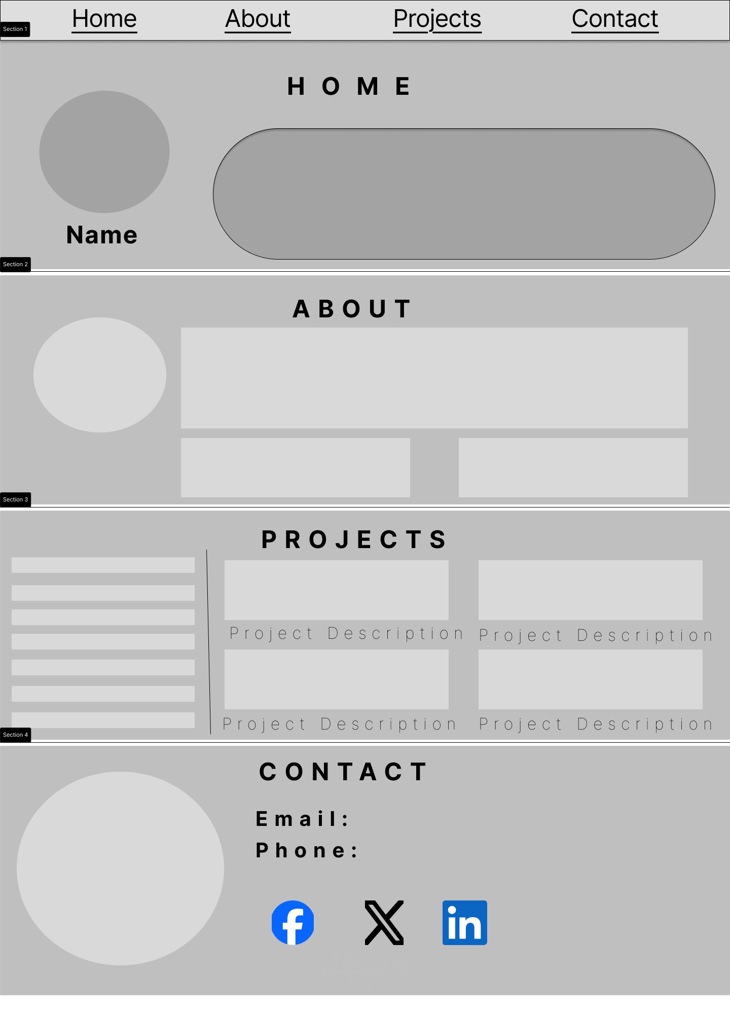 Portfolio Wireframe