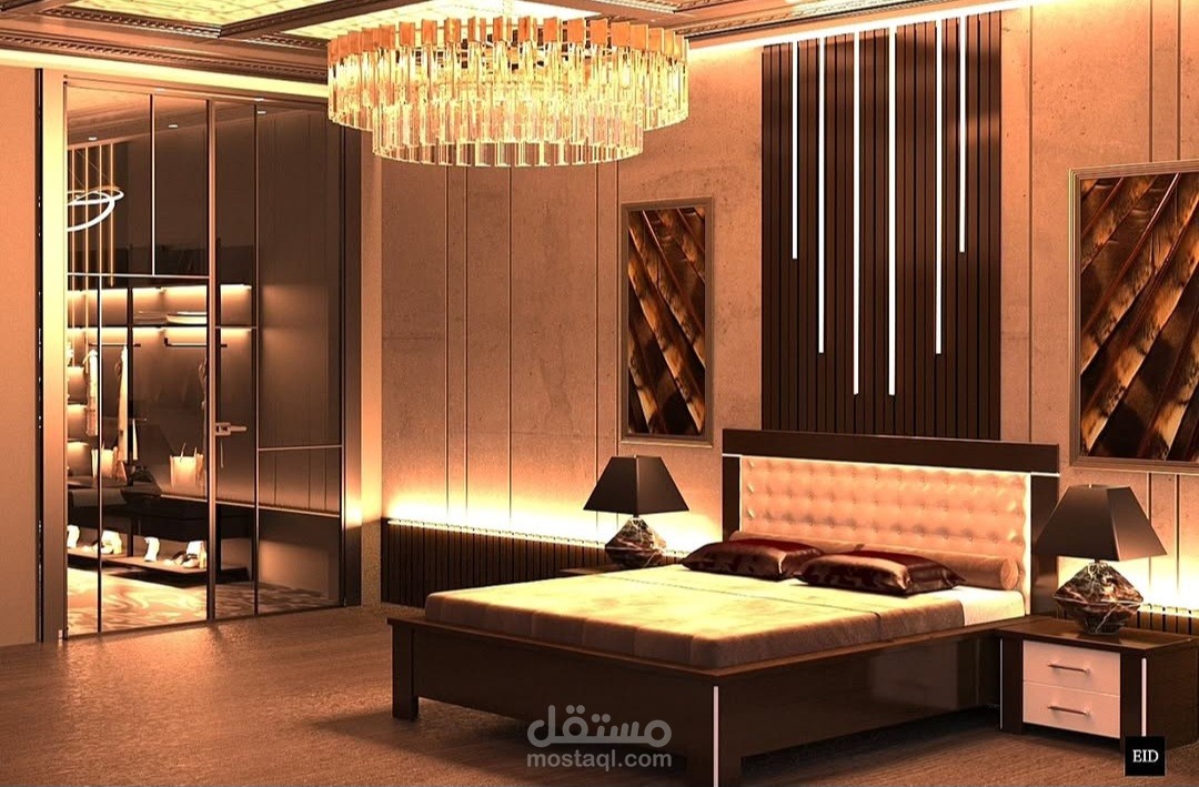 تصميم مودرن غرفة نوم ماستر