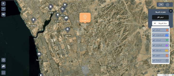 موقع سراة من فيول لعرض الخرائط ثلاثية الأبعاد (3D) باستخدام Node.js وNext.js مع مكتبة Leaflet Map