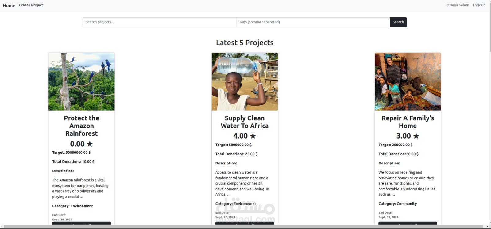 Crowd Funding Web App