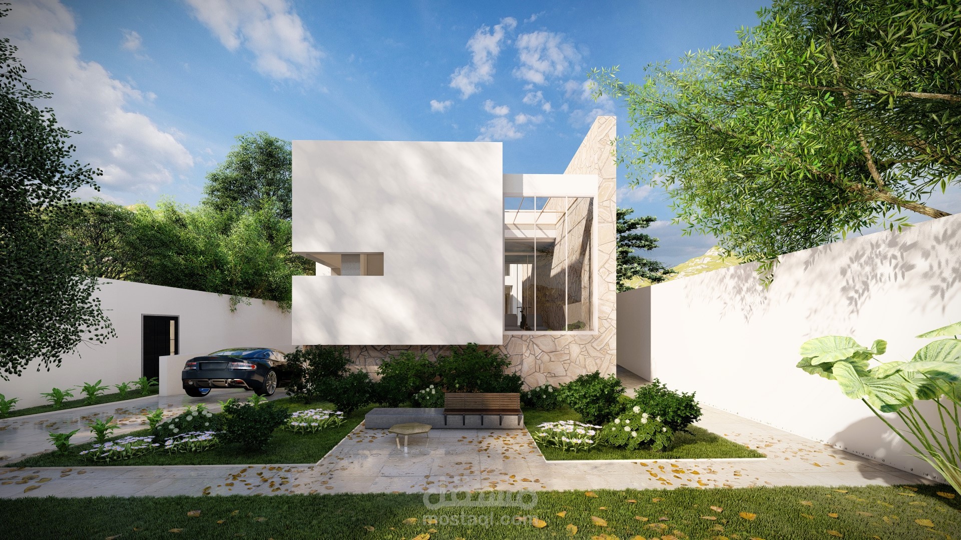 تصميم و رندر ( اظهار ) لفيلا في ولاية شلف