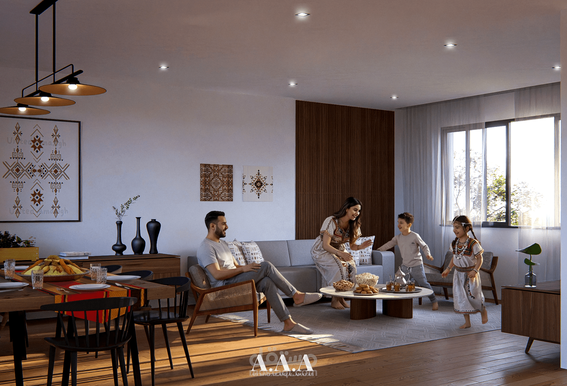 رندر داخلي - Interior render