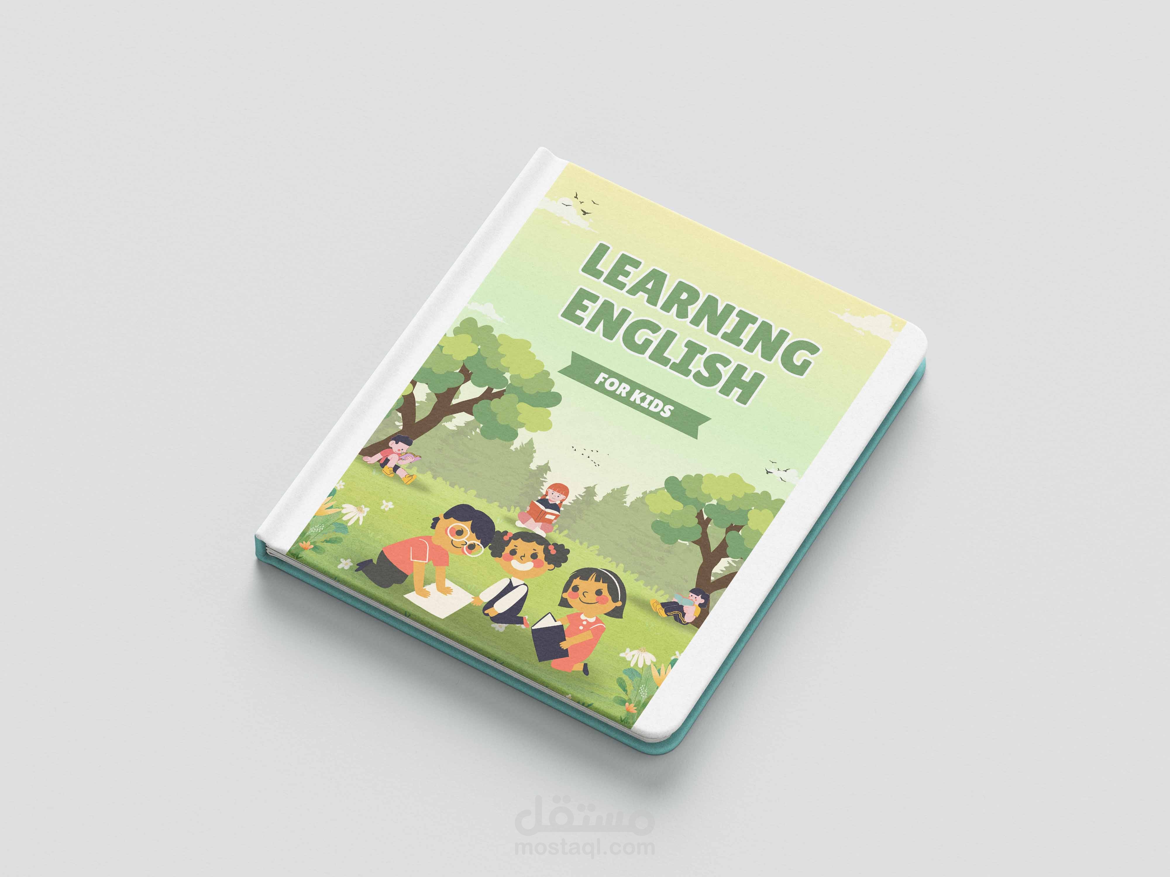 تصميم كتيب لتعلم اللغة الانكليزية للاطفال (Learning English Book For Kids)