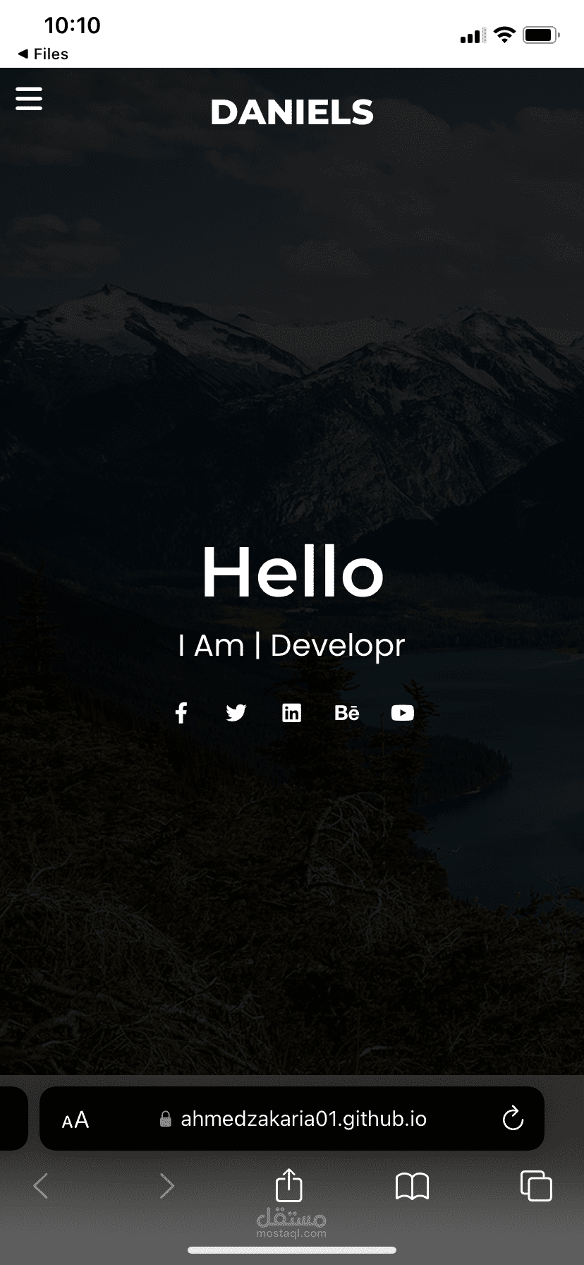 Portfolio - Landing page
