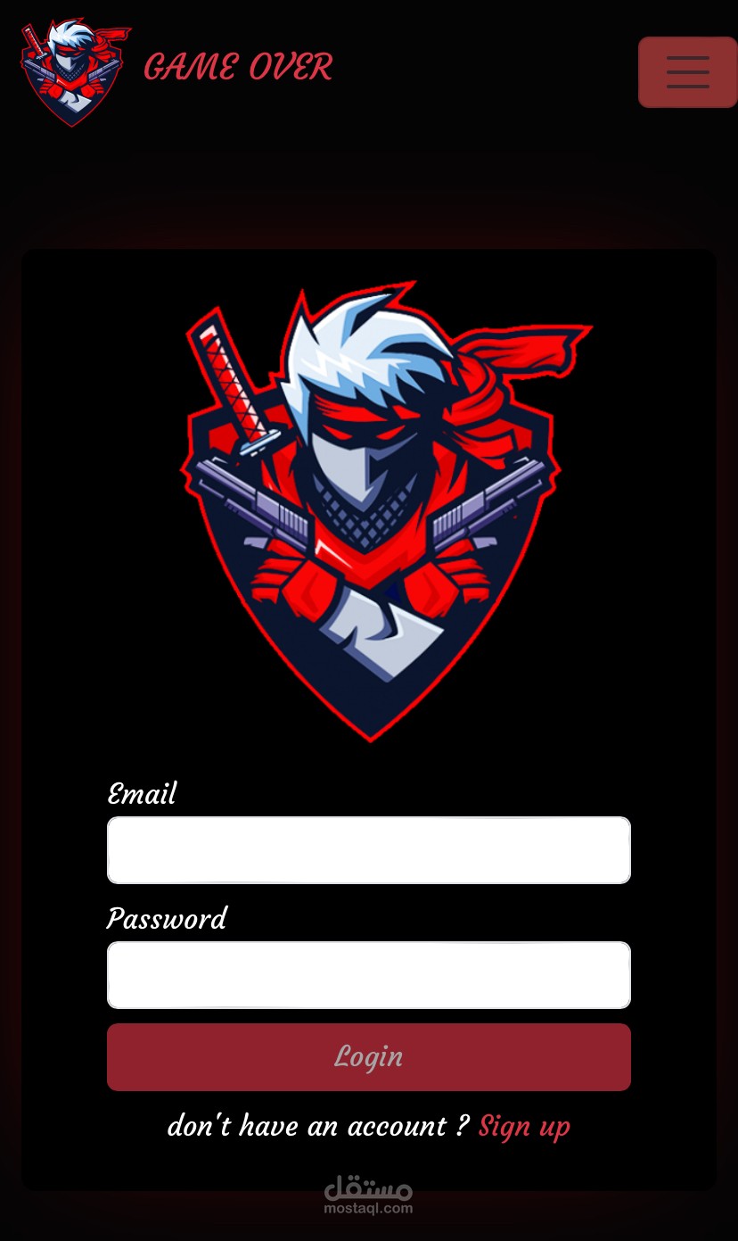 Game Over - Gamers Website