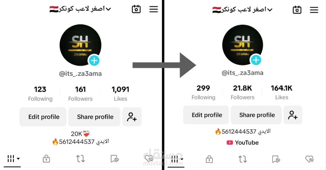 إدارة حساب تيكتوك