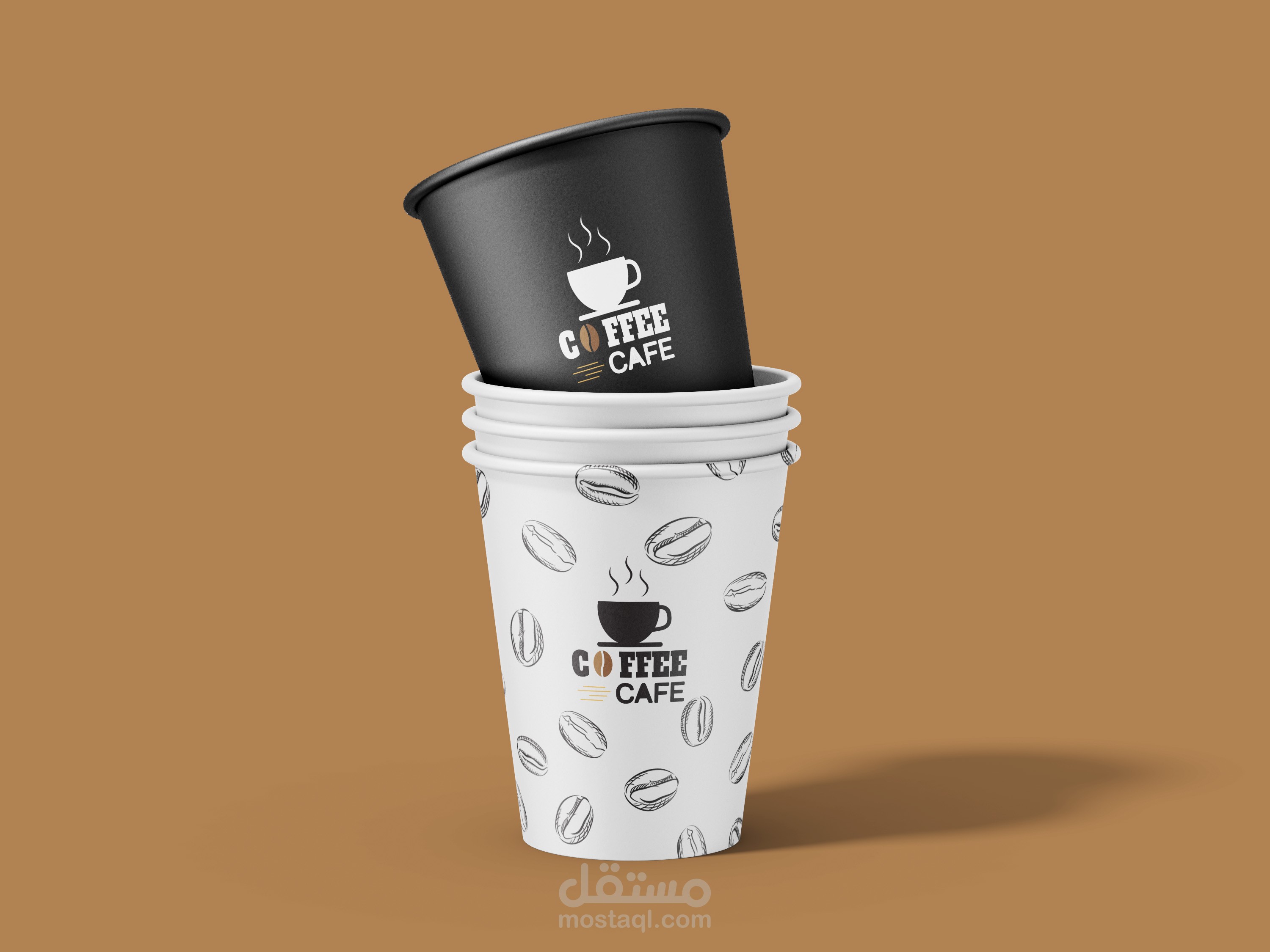 تصميم موك أب وعلامة تجارية