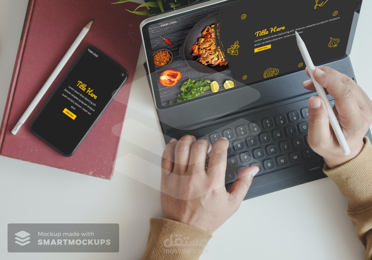 تصميم احترافي لمطعم