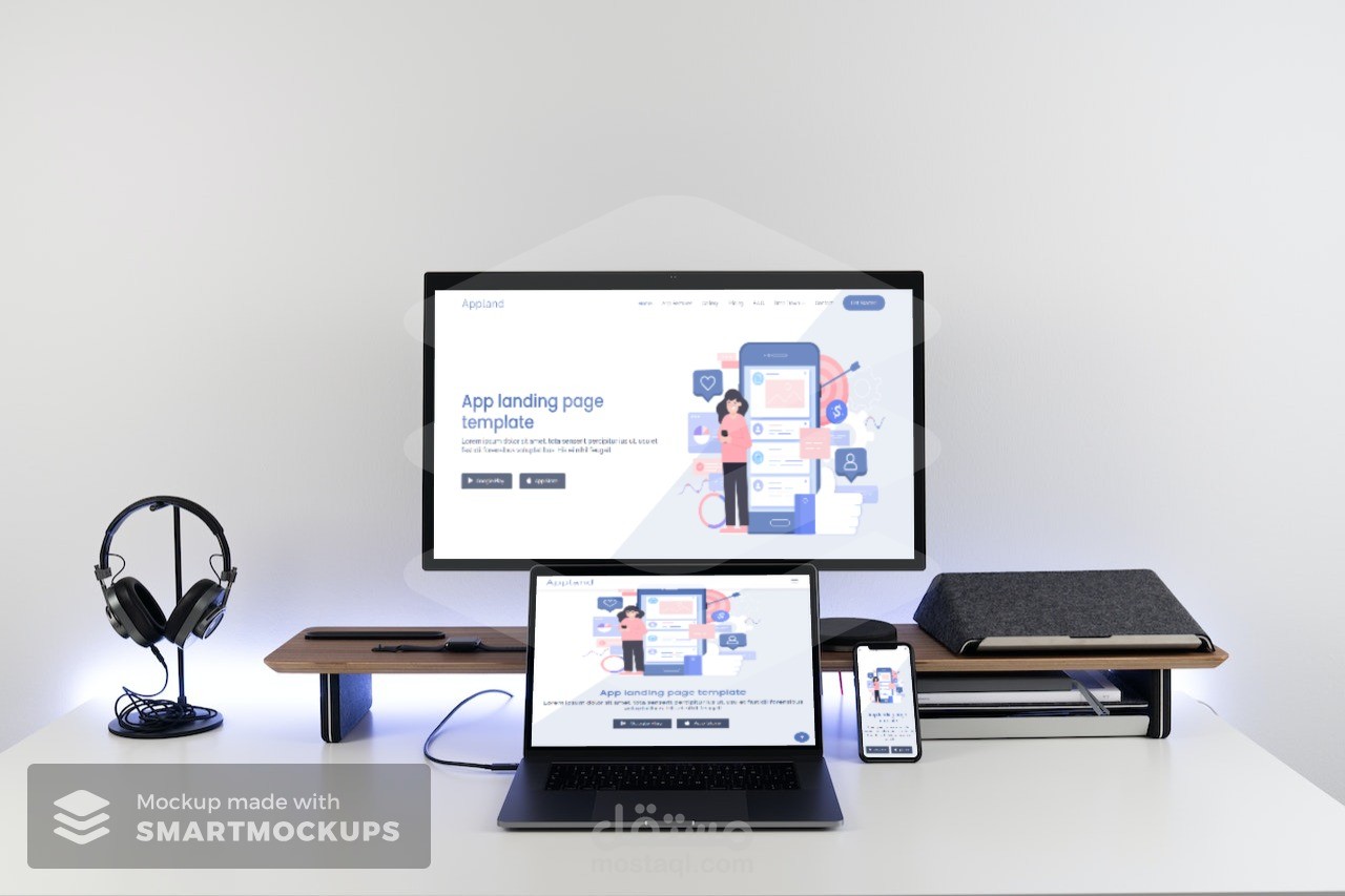 تصميم لإنشاء مواقع ويب لتطبيقات الأجهزة المحمولة