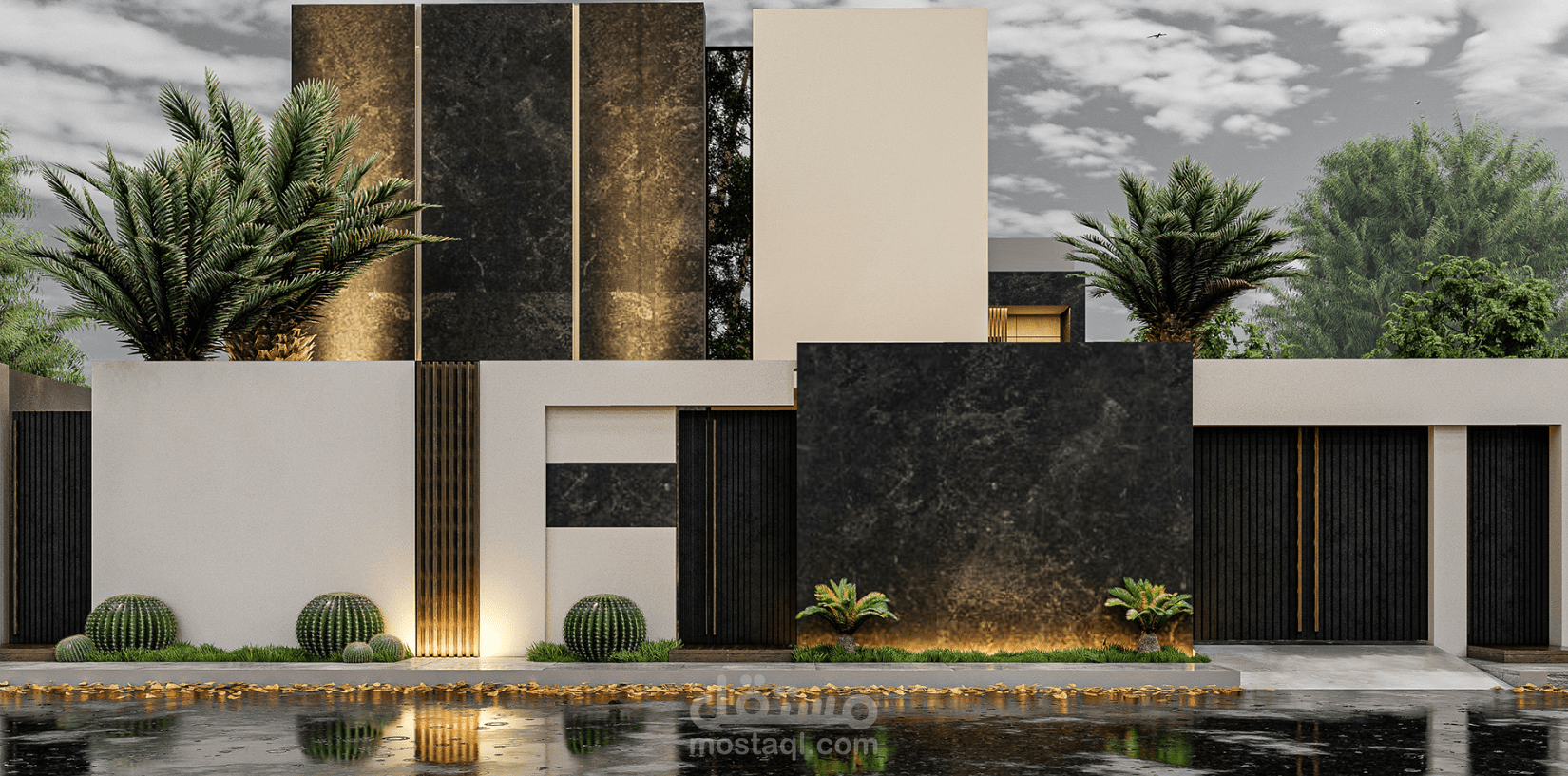 تصميم فيلا مودرن بالسعوديه