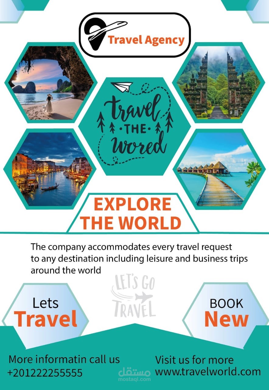 Flyer design for traveling agency