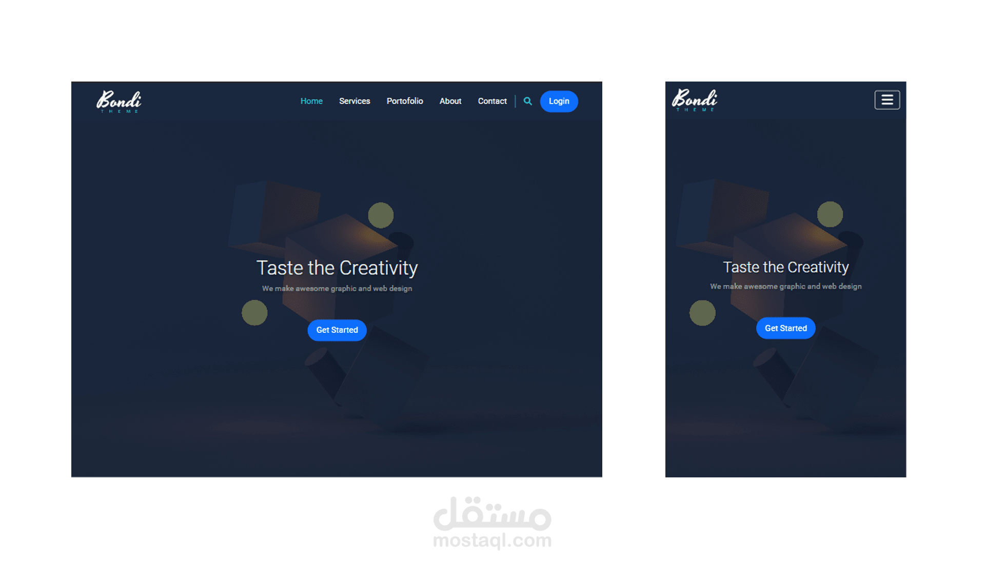 Bondi Landing Page Website
