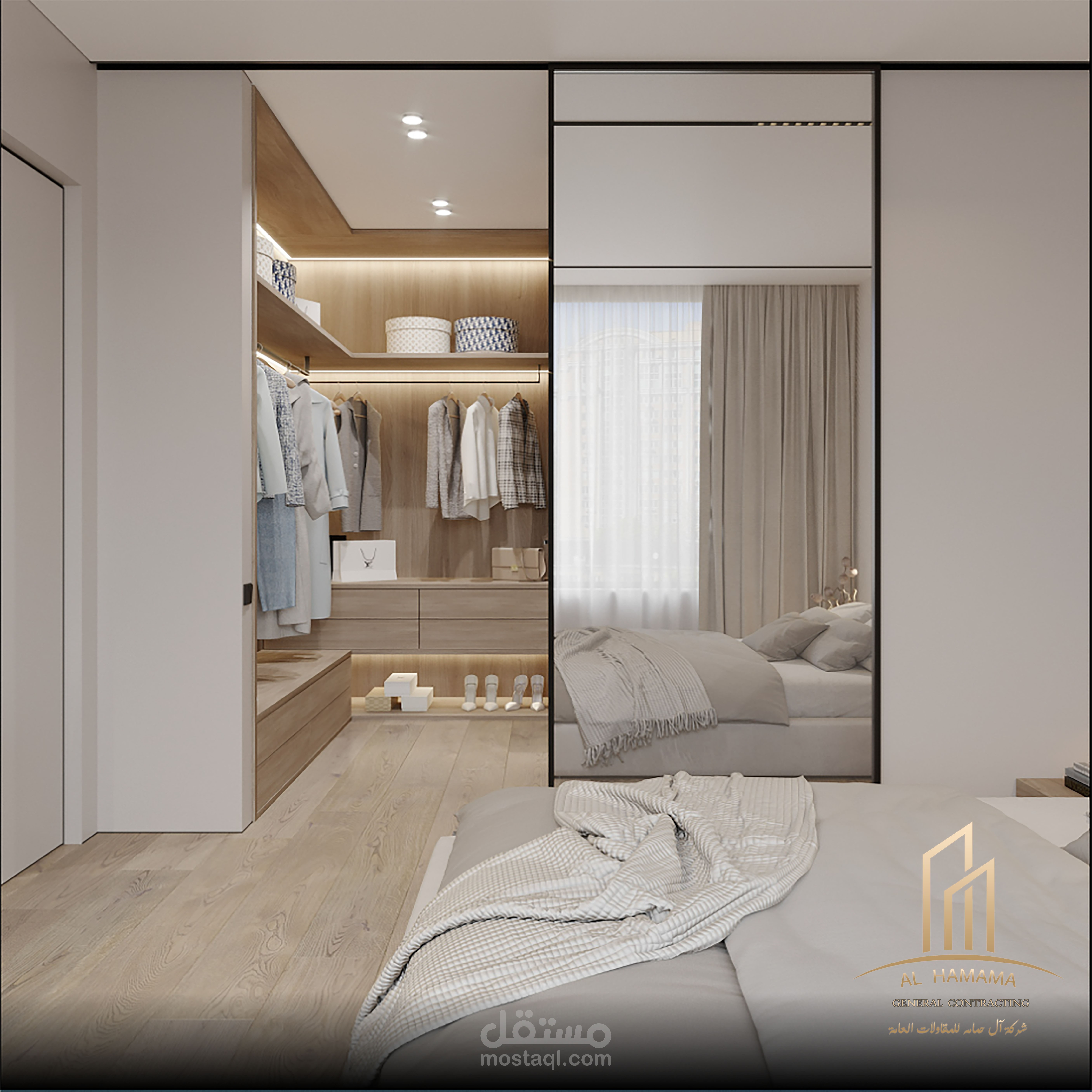 Master Design with Bathroom and Dressing