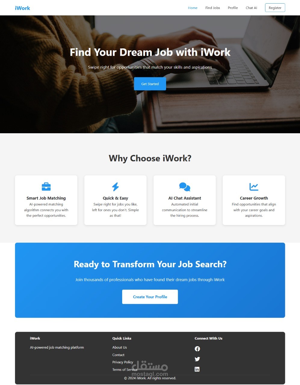 Iwork login page