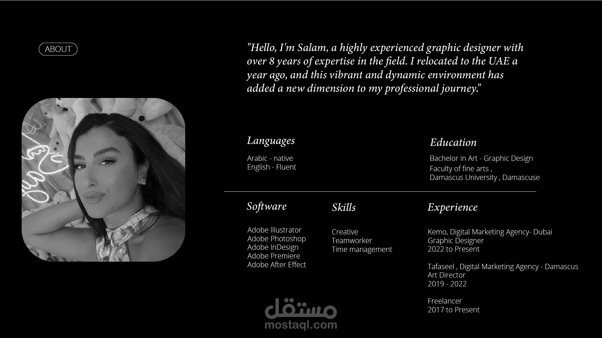 My Portfolio - Part 1