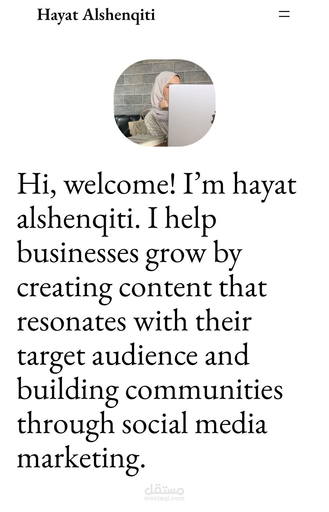My website