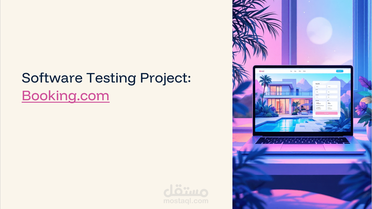 Manual Testing لموقع حجز فنادق مع إعداد Test Cases وBug Report احترافي