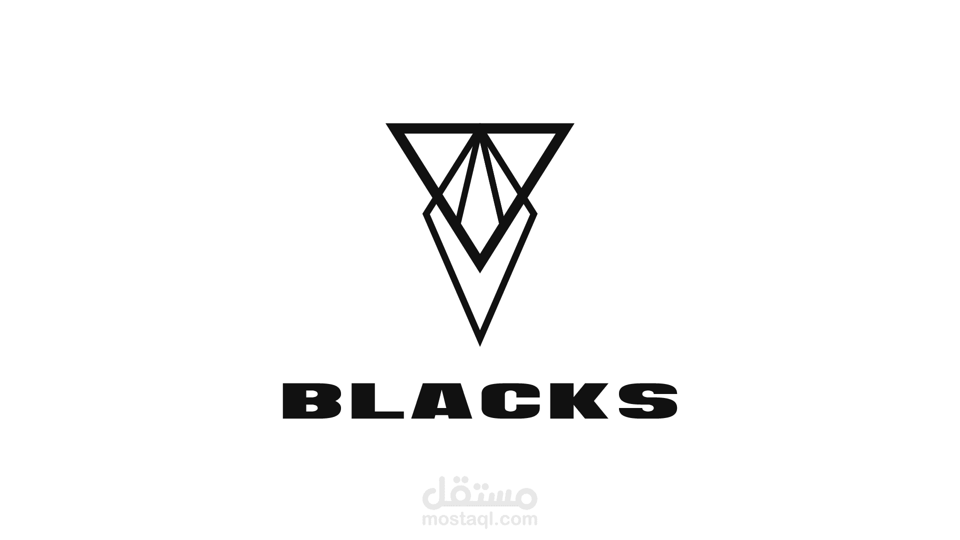 تصميم لوغو Black logo design /  blacks