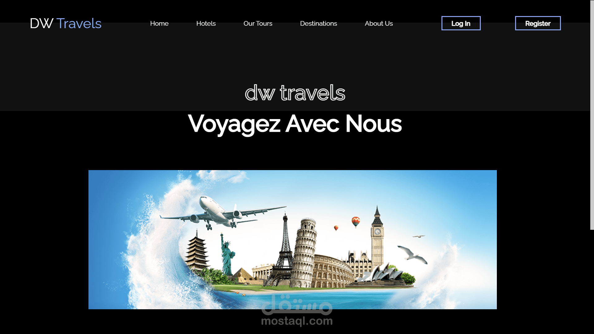 site web_agence de voyage