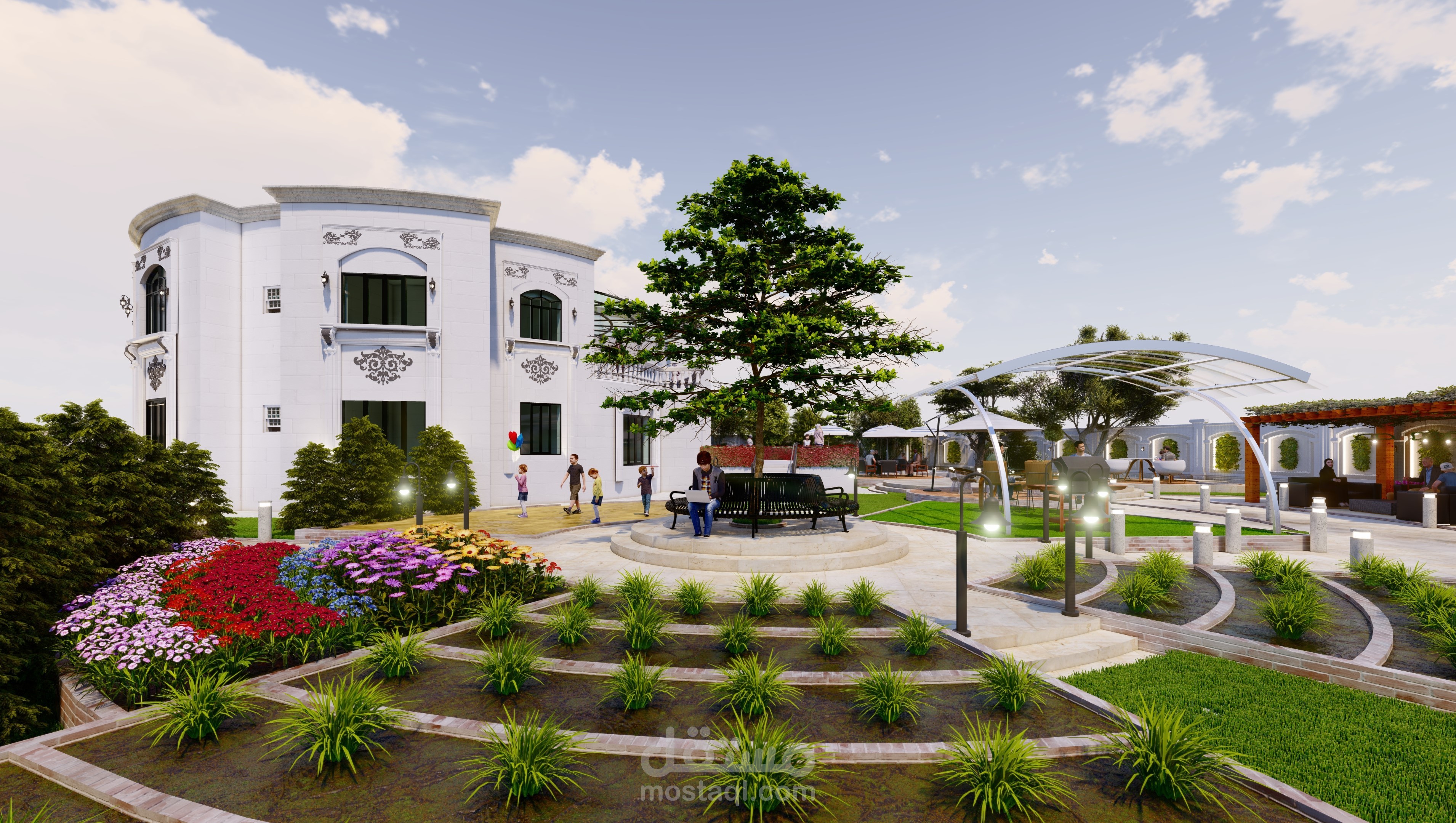 من أعمالي | لاندسكيب فيلا سكنية