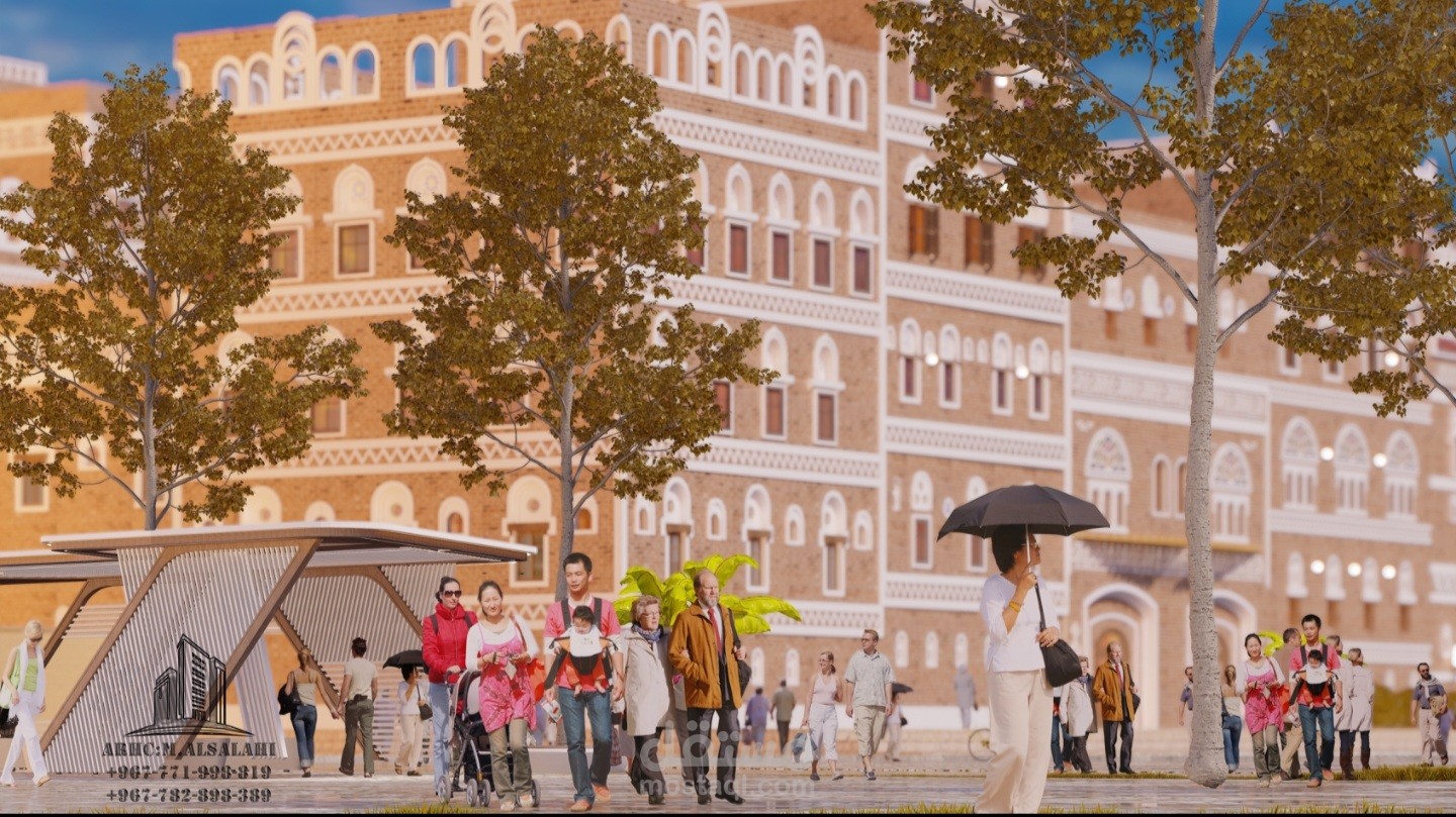 من أعمالنا | جناح مدينة صنعاء القديمة – لمشروع حجارة اليمن تروي أسرارها