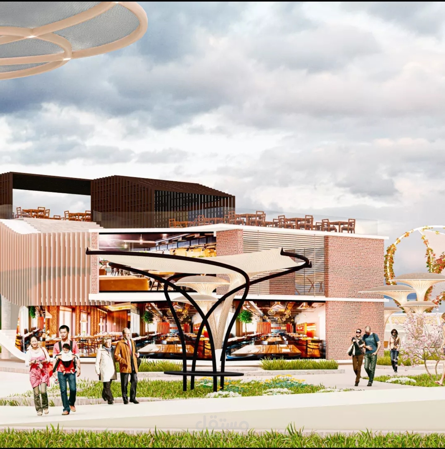 من أعمالي | تصميم حديقة فلسطين