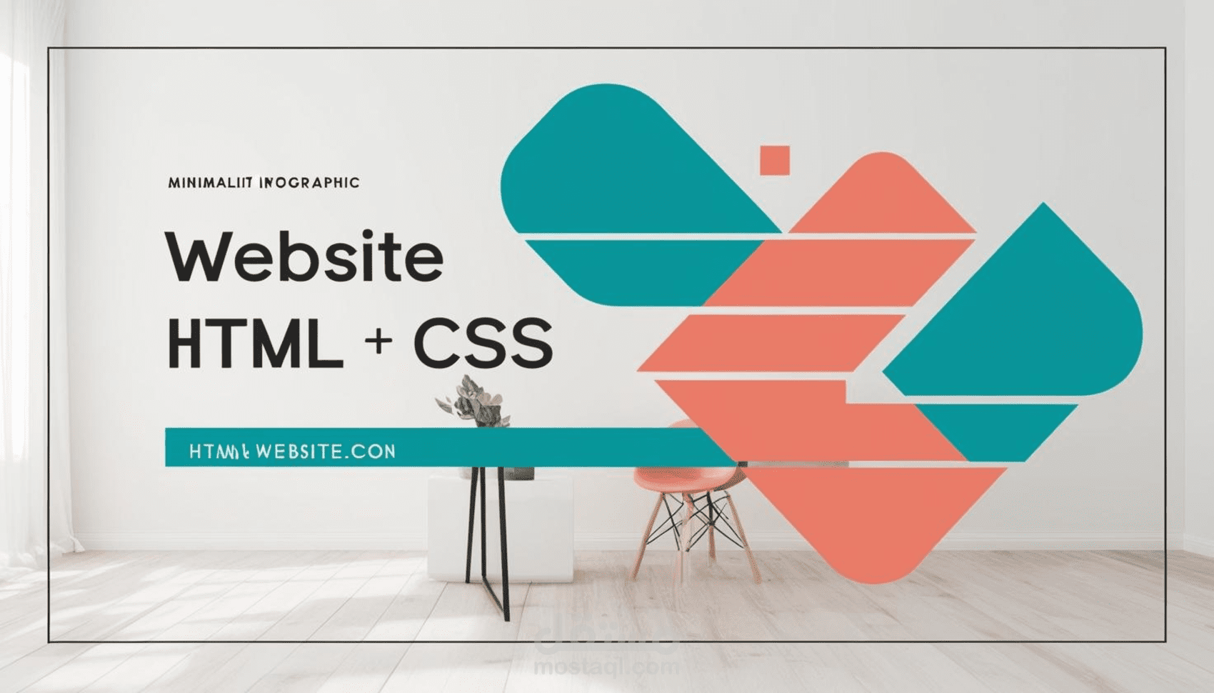 تصميم موقع أنيق بلغة HTML وCSS