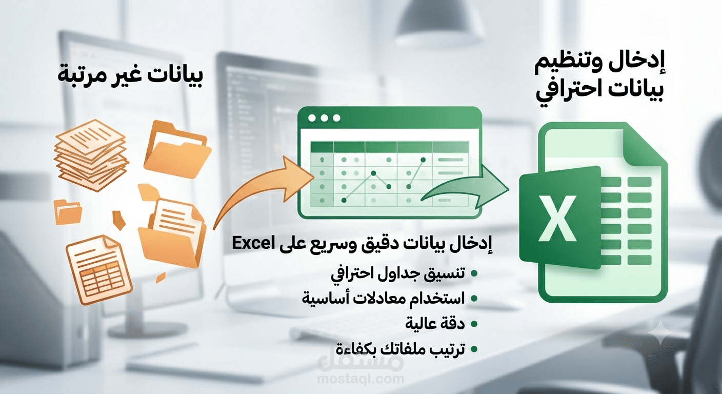تنظيم وإدخال بيانات فواتير وقوائم أسعار داخل جدول Excel