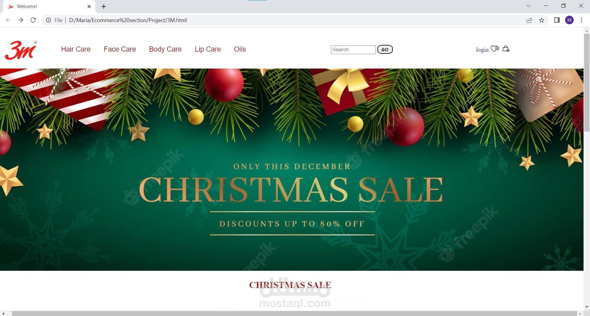 Website Selling Products