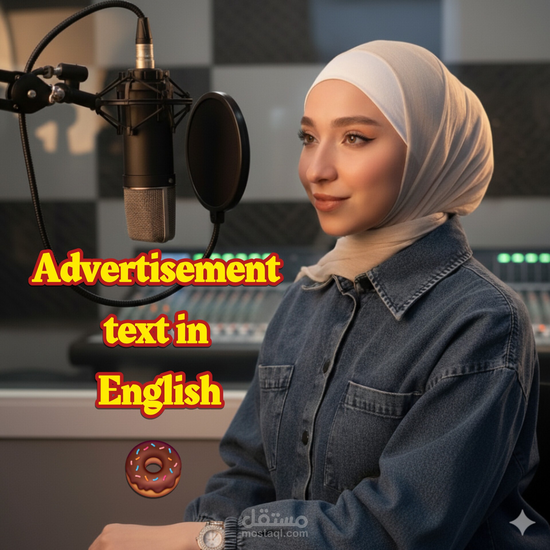 إعلاني دعائي لمتجر دونات