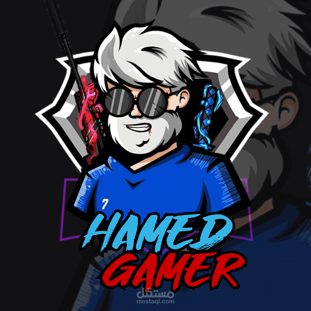 تصميم شعار جيمنج احترافي بجودة عالية