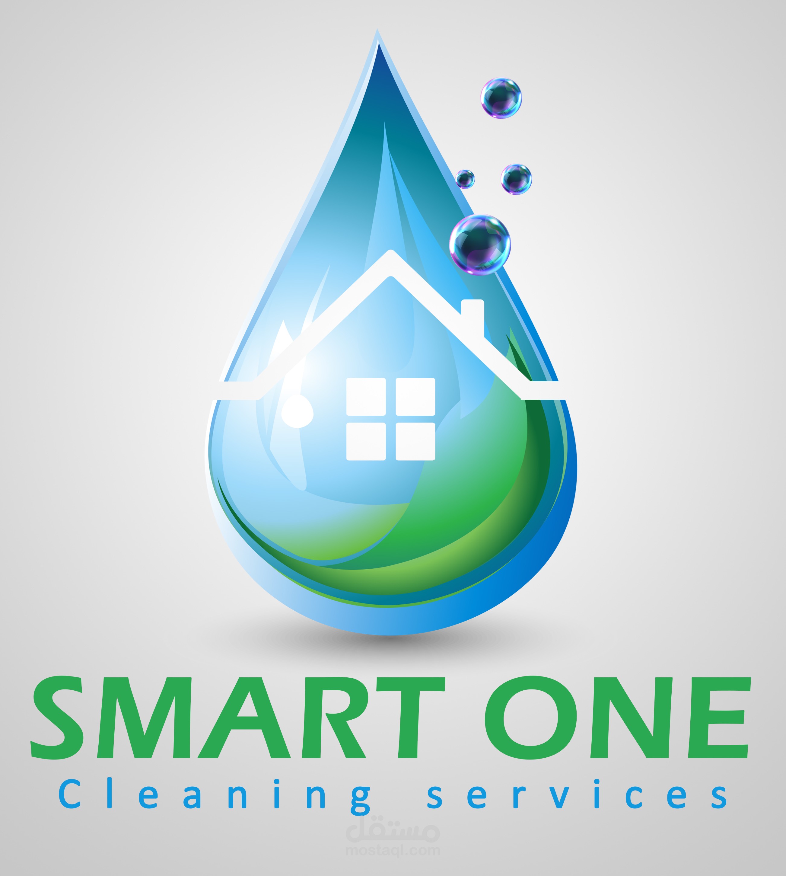 لوغو خاص بشركة تنظيف