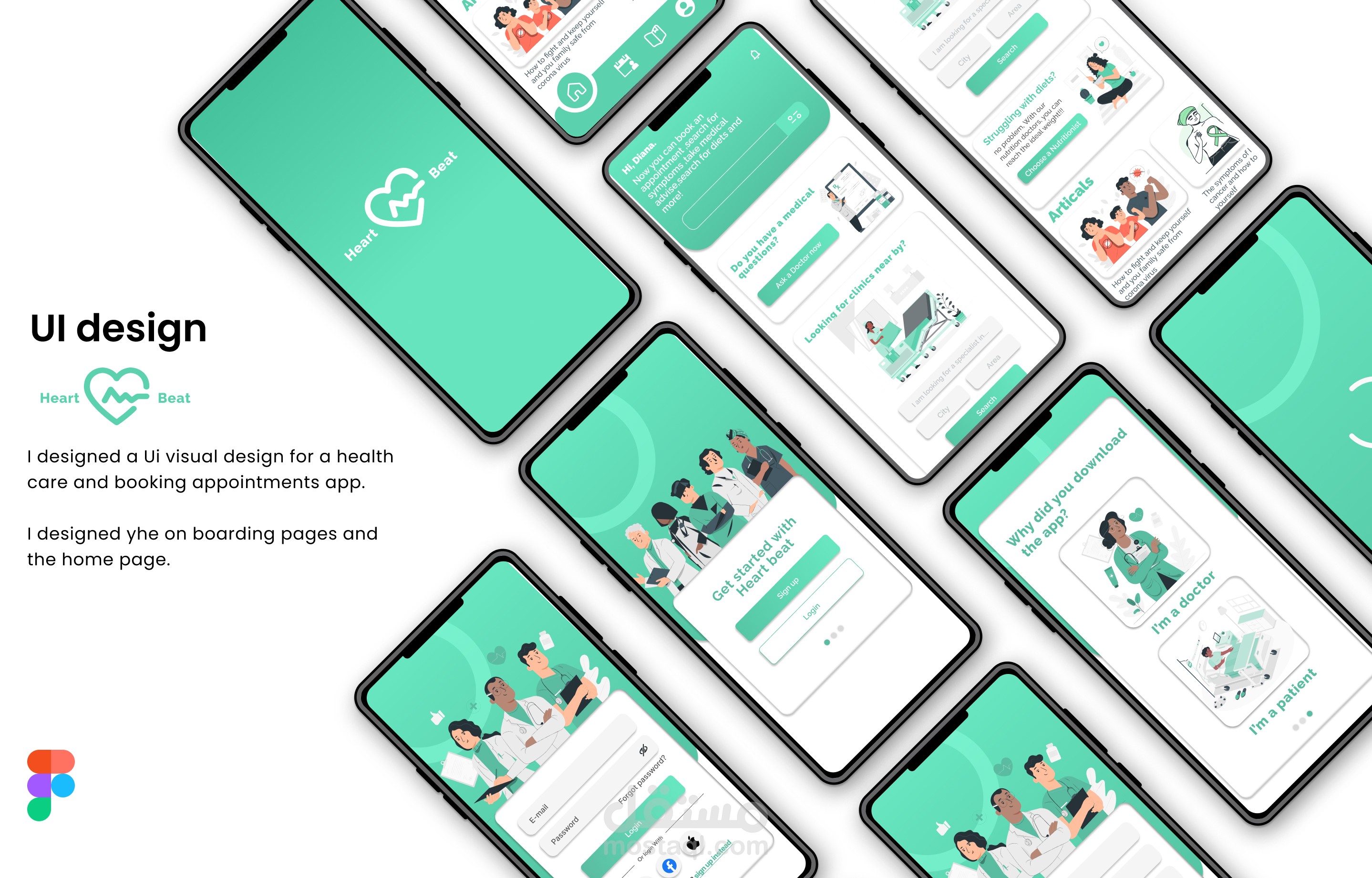 UI design for medical care app