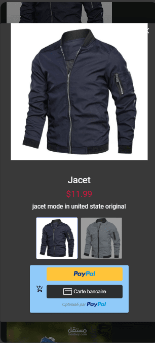 متجر الكتروني بالدفع عبر PayPal