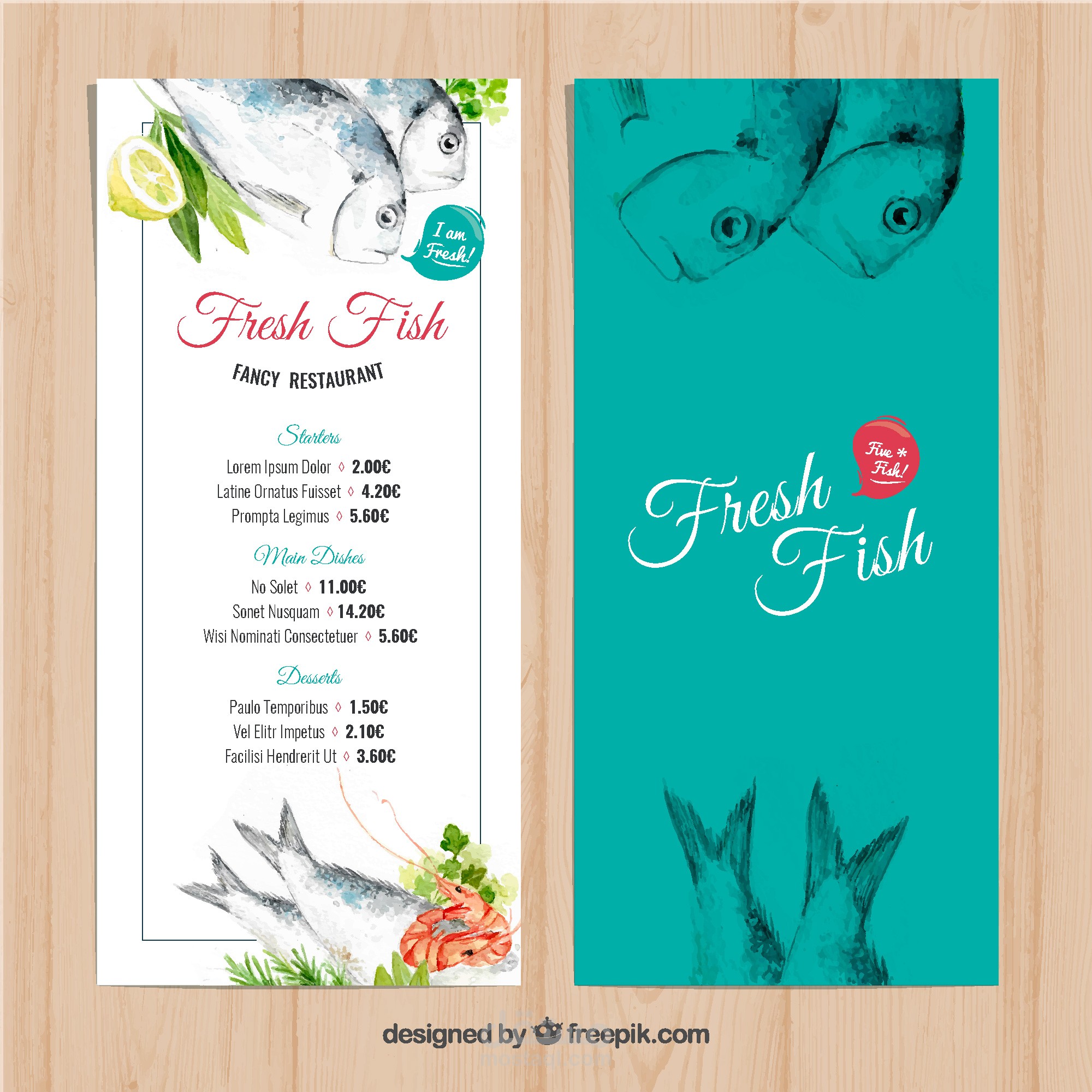 منيو مطعم اسماك