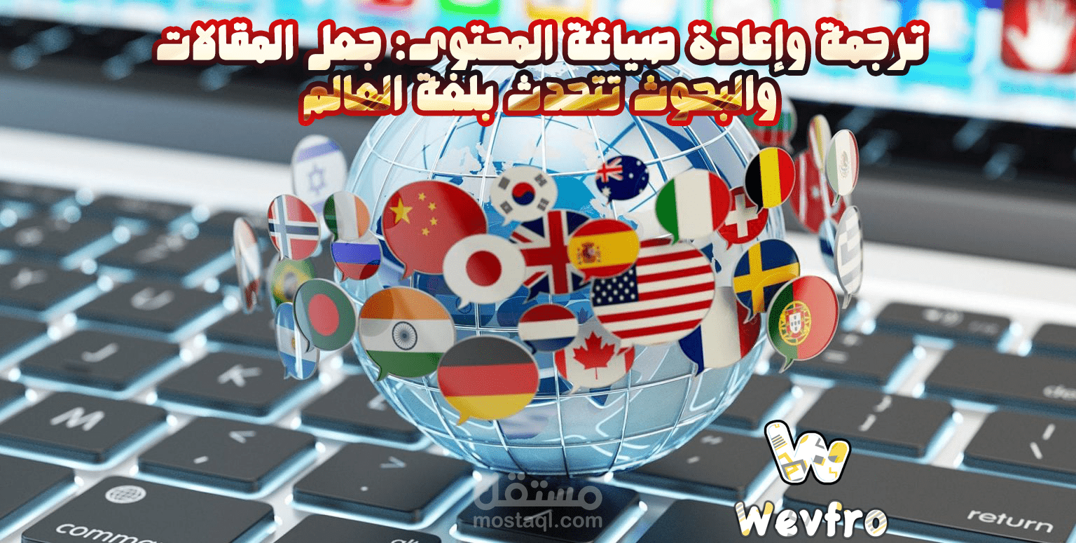 ترجمة وإعادة صياغة المحتوى: جعل المقالات والبحوث تتحدث بلغة العالم