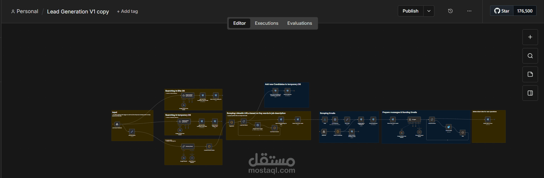 بناء نظام أتمتة متكامل للتوظيف باستخدام n8n + AI + SignalHire + SendGrid
